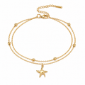 Golden Starfish Double Layer Bracelet