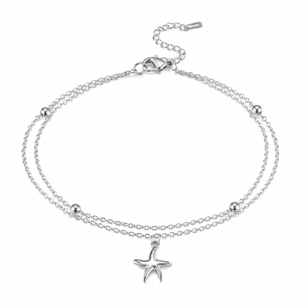 Golden Starfish Double Layer Bracelet