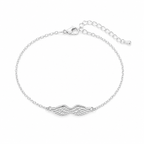 Gold Angel Wing Chain Charm Bracelet
