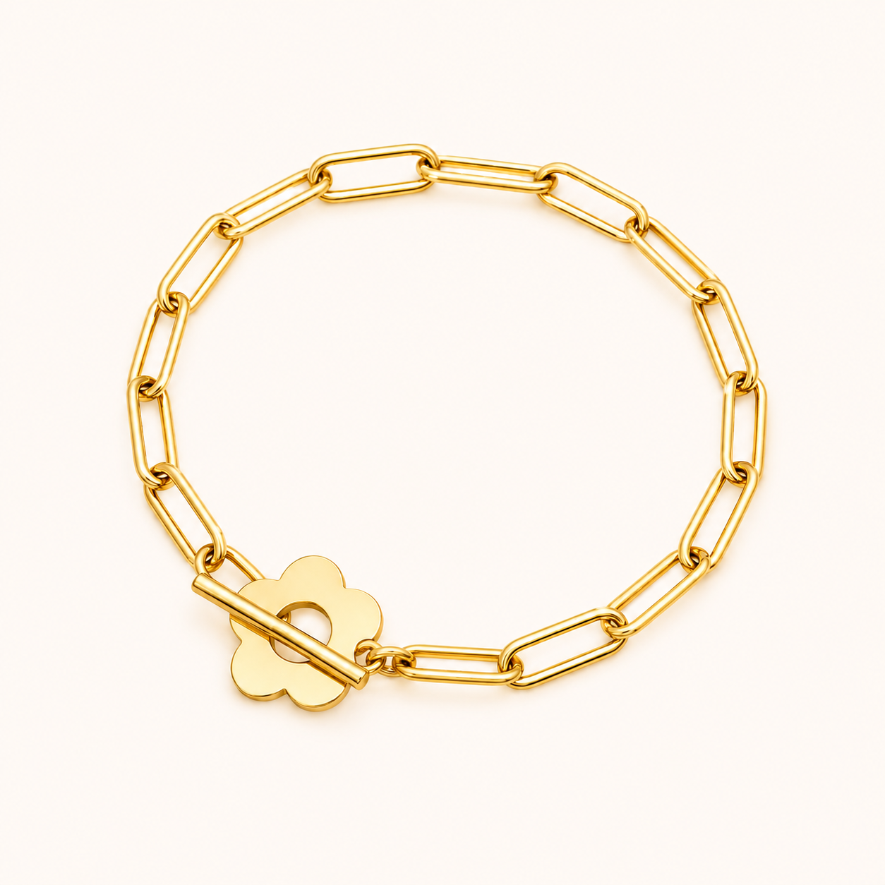 Clover Chain Charm Bracelet