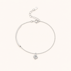 cubic chain charm bracelet