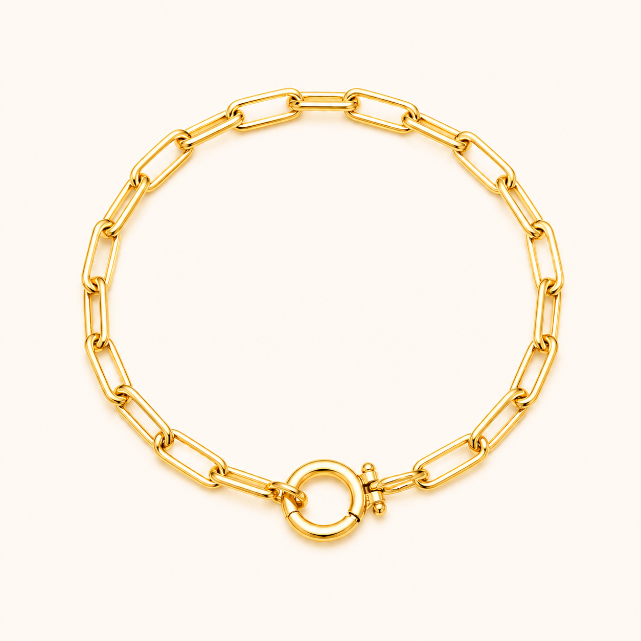 Paperclip Chain Bracelet And Necklace