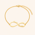 Personalized Infinity Chain Bracelet