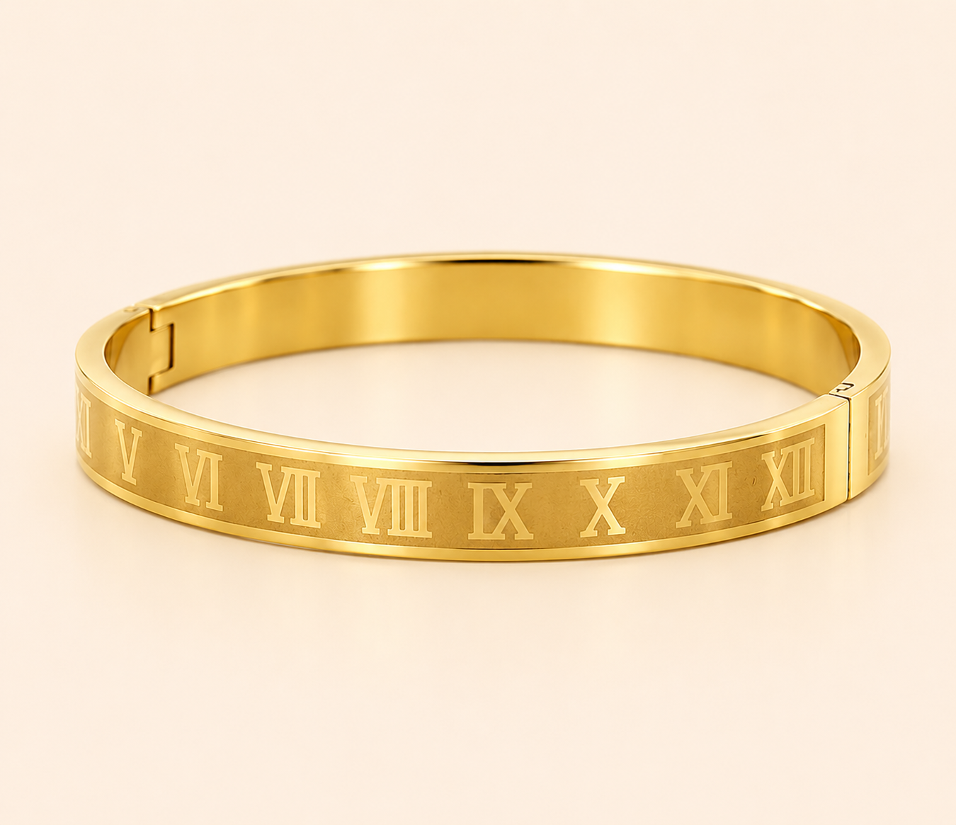 Roman Numeral Cuff Bangle
