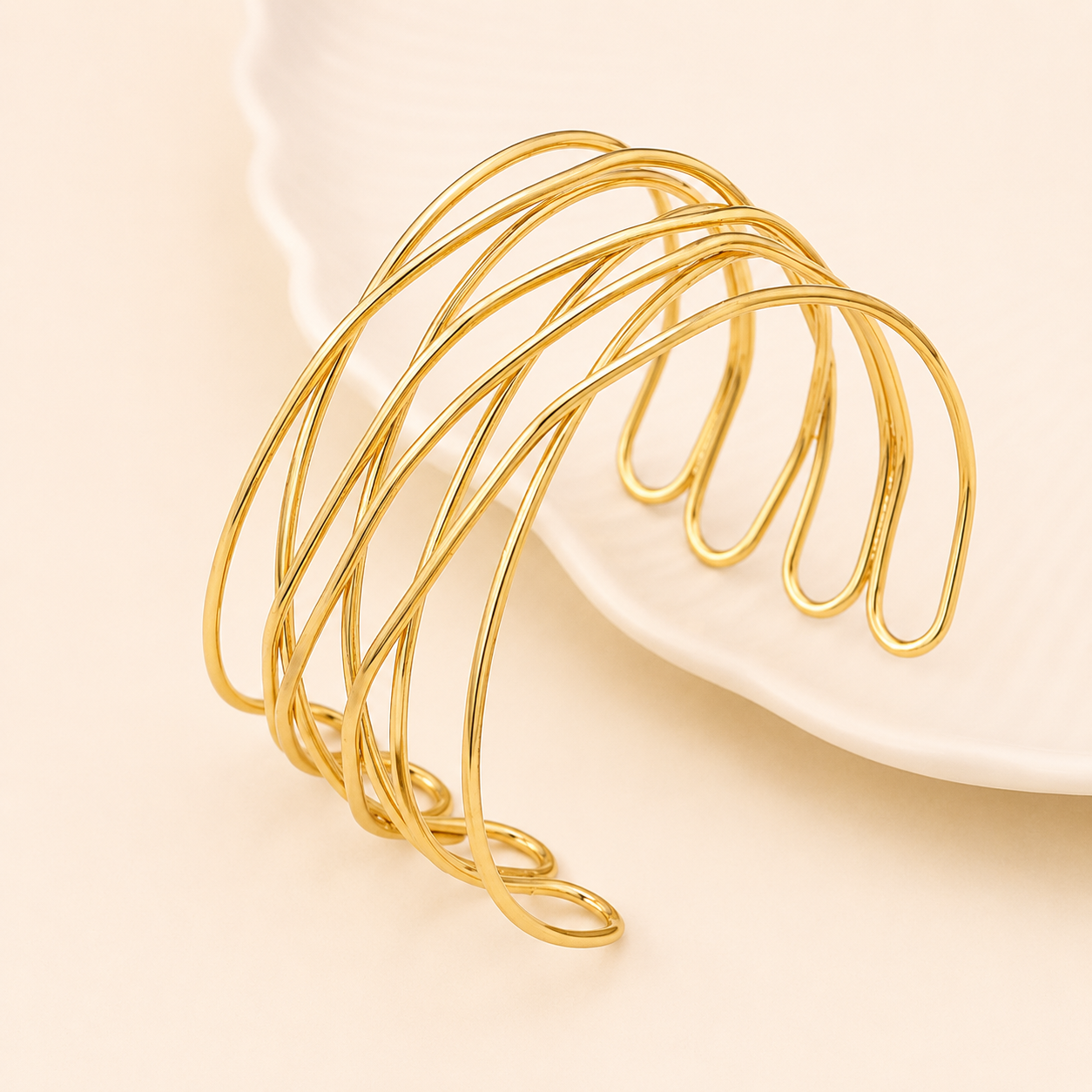 Sculpted Layer Cuff Bracelet