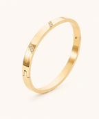 White Zircon Cuff Bangle