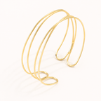 Minimalist Layered Cuff Bracelet