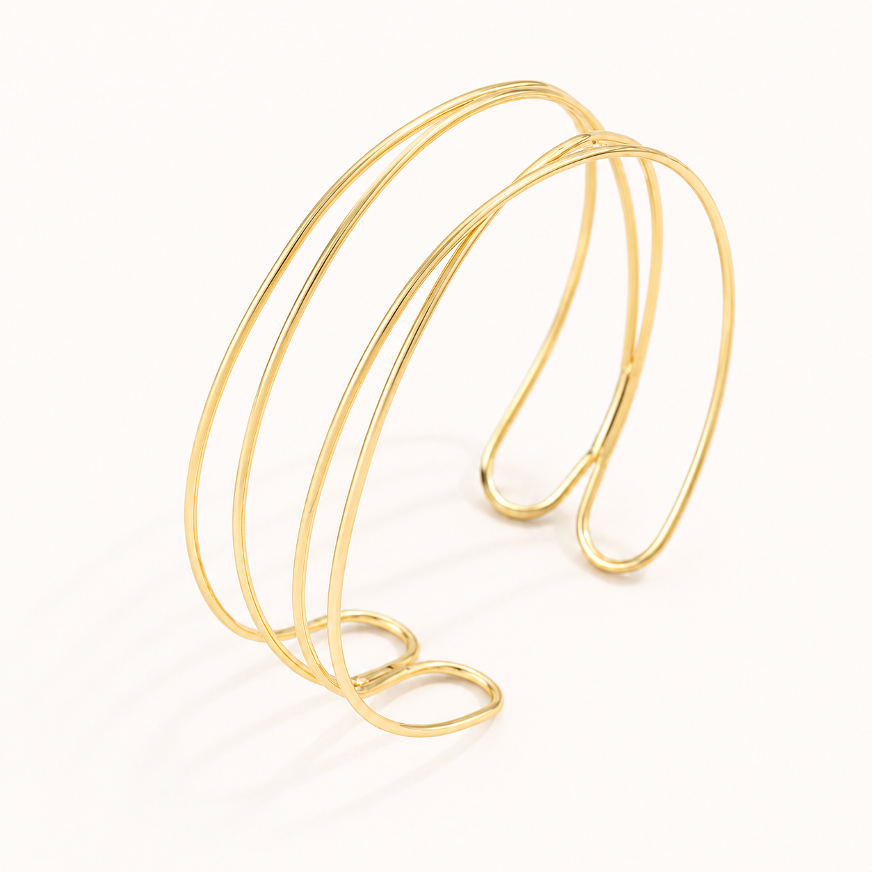Minimalist Layered Cuff Bracelet