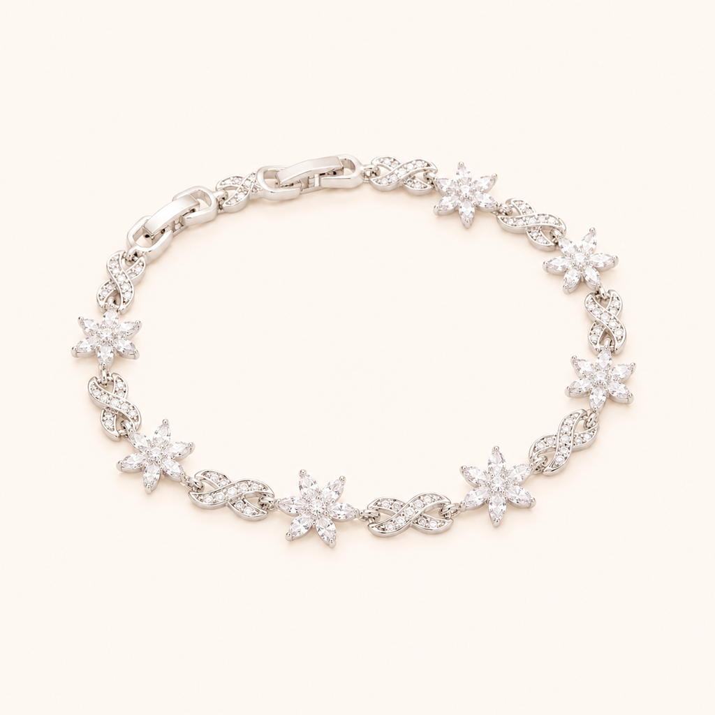 Floral Crystal Bracelet