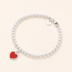 Heart charm Beaded Bracelet