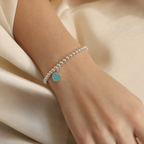 Heart charm Beaded Bracelet