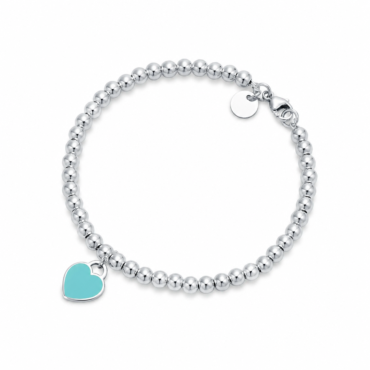 Heart charm Beaded Bracelet
