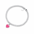 Heart charm Beaded Bracelet