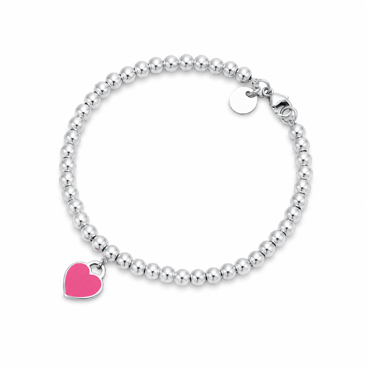 Heart charm Beaded Bracelet