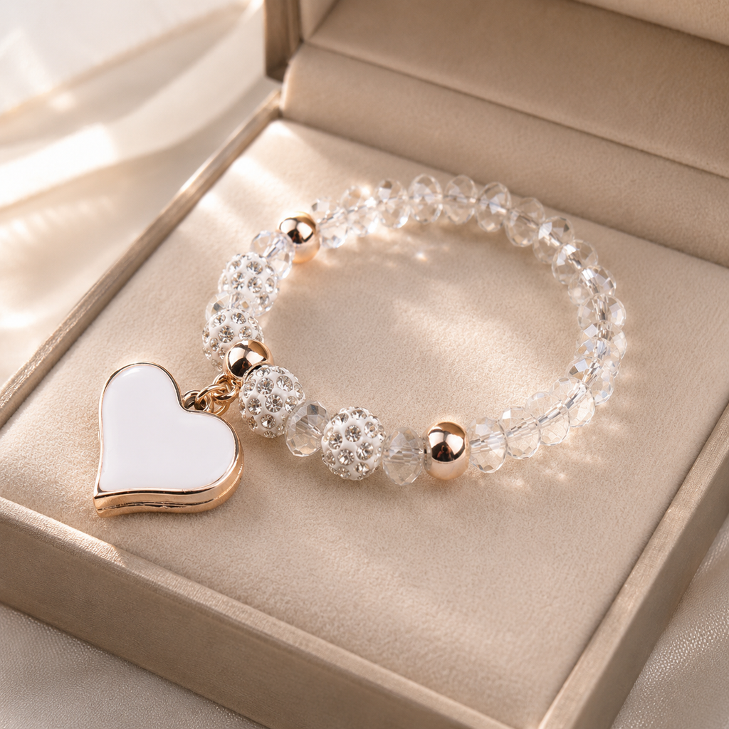 Crystal Heart Bracelet