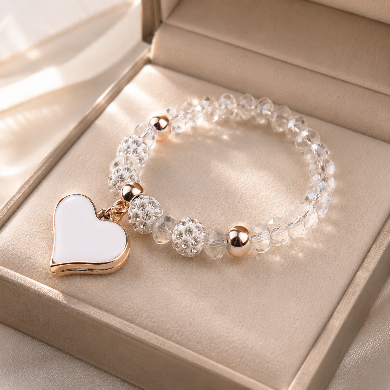 Crystal Heart Bracelet