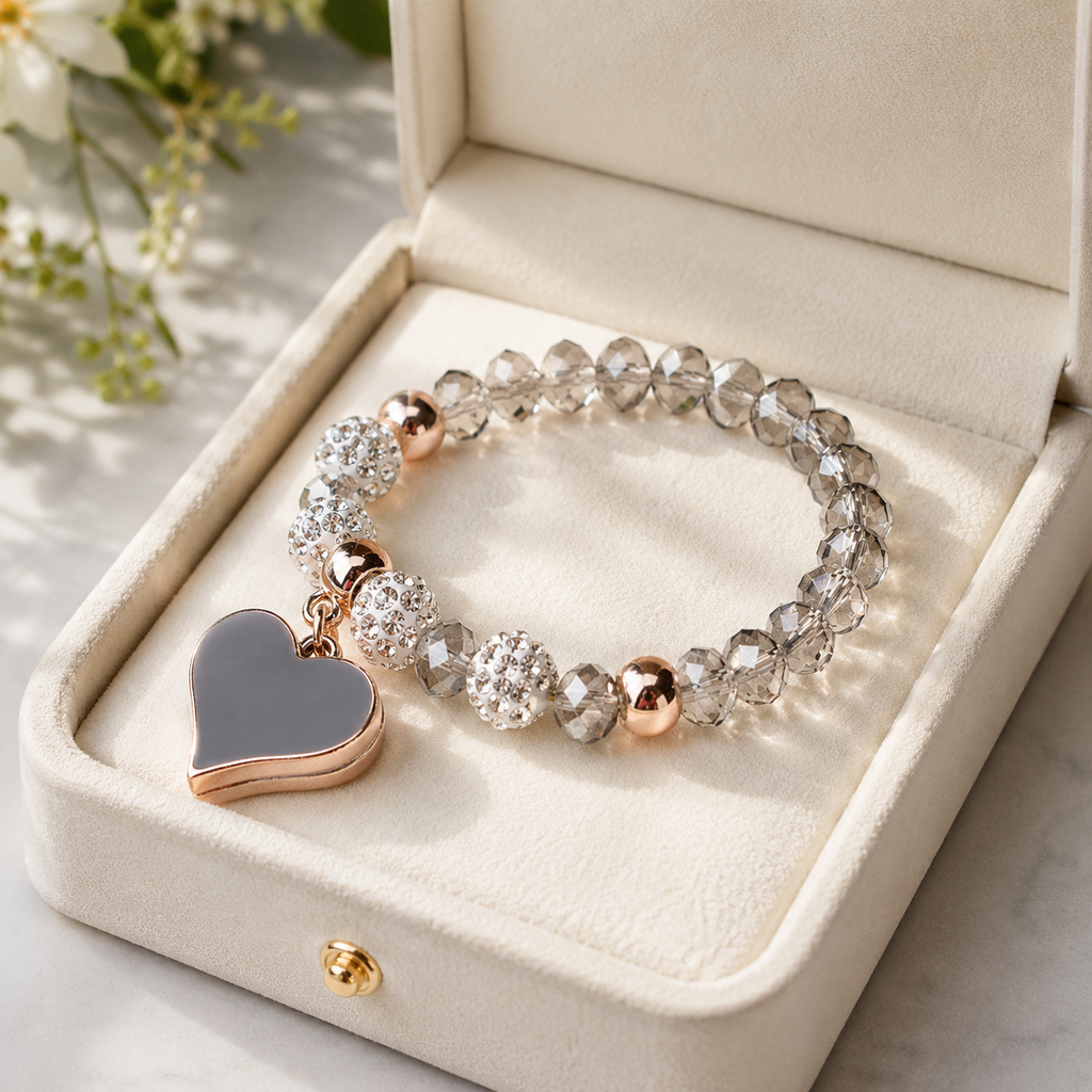 Crystal Heart Bracelet