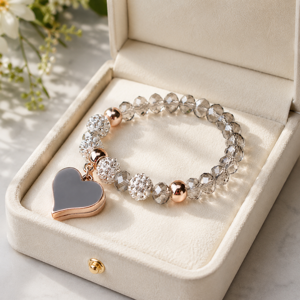 Crystal Heart Bracelet
