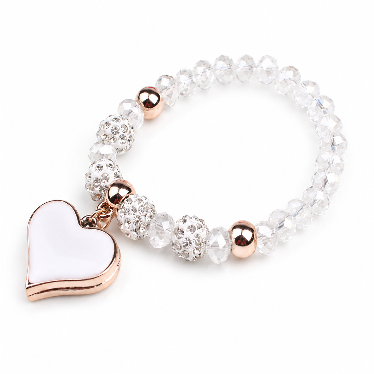 Crystal Heart Bracelet