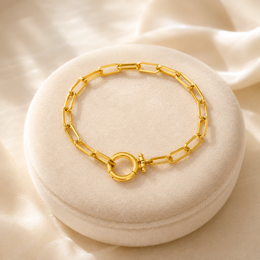 Paperclip Chain Bracelet And Necklace