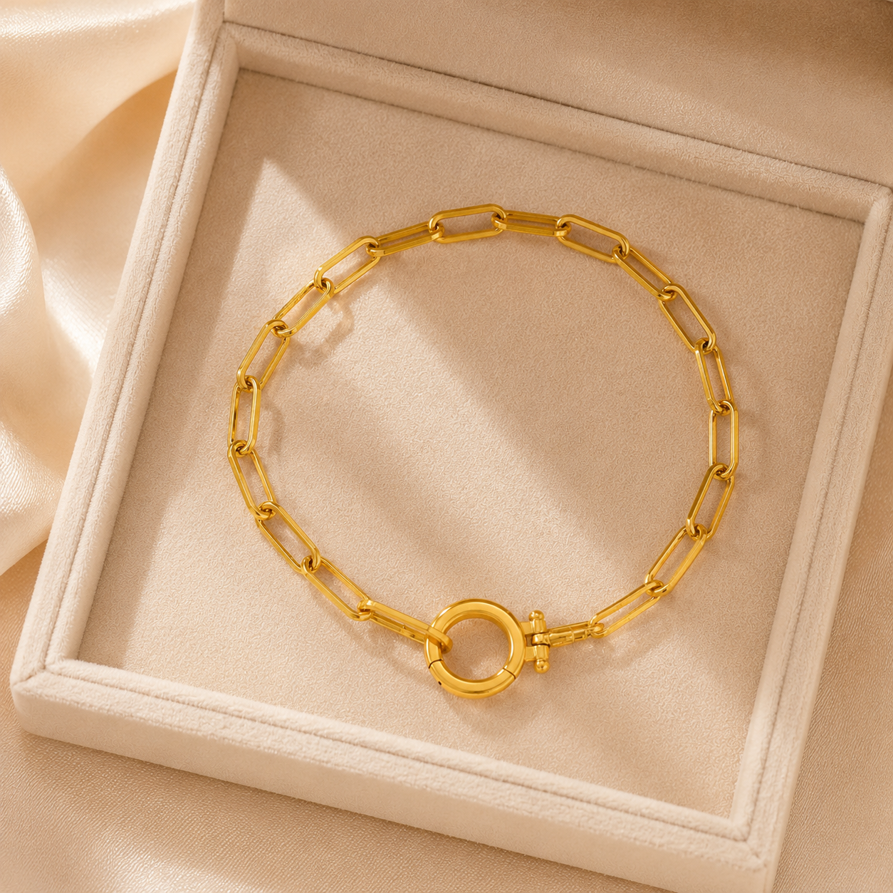 Paperclip Chain Bracelet And Necklace