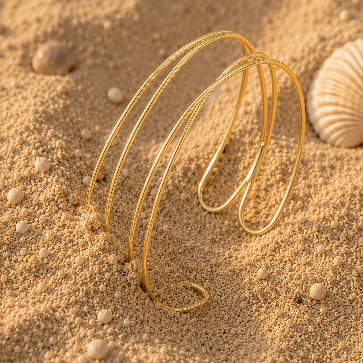 Minimalist Layered Cuff Bracelet