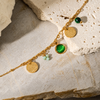 Natural Stone Charm Bracelet
