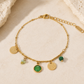 Natural Stone Charm Bracelet