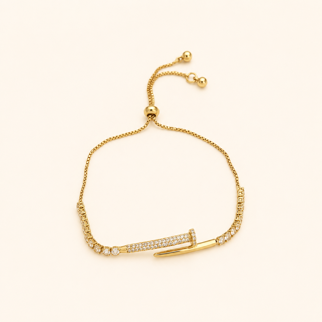 Zircon Nail Bracelet