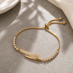 Zircon Nail Bracelet
