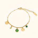 Natural Stone Charm Bracelet